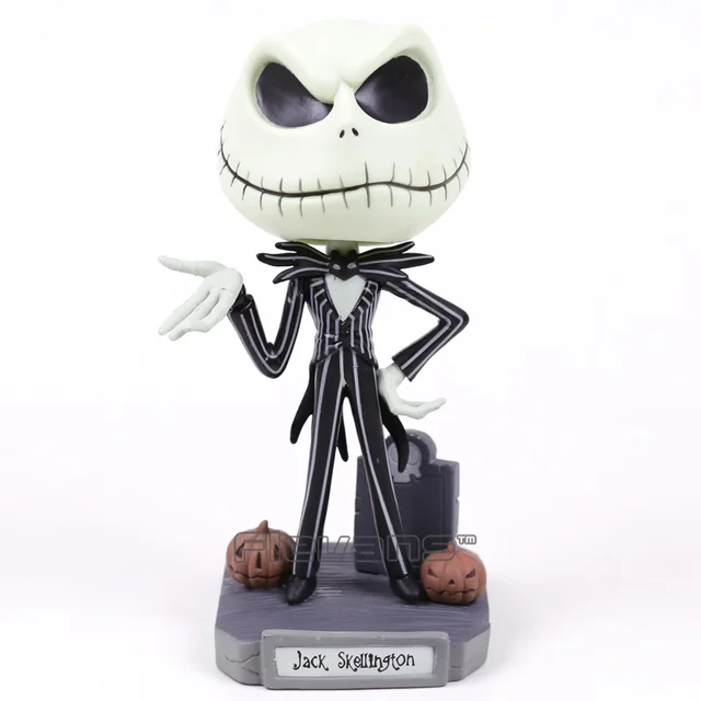The Nightmare Before Christmas Jack Skellington Bobble Head Doll PVC