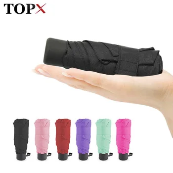 

Small Fashion 5 Folding Umbrella Rain Women Mini Pocket Kids Umbrella Sun Shade UV Umbrellas Waterproof Portable Travel Parasol