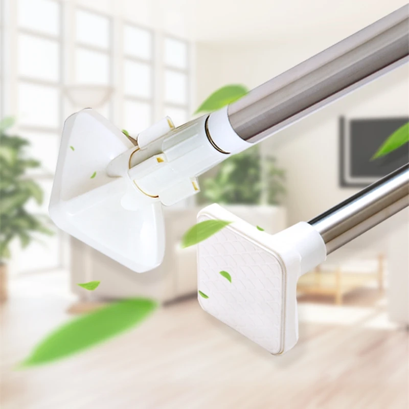 

Bathroom Shower Curtains Poles Telescopic Simple Curtain Rod Balcony Air Cloak no Perforation and no Installation 0.5-1.6 meters