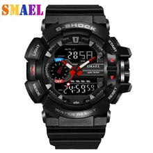 Модные спортивные супер классные Мужские кварцевые цифровые часы мужские спортивные часы люксовый бренд светодиодный военный водонепроницаемый наручные часы