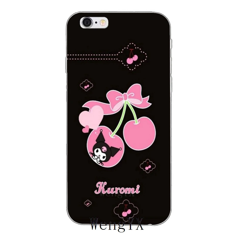 Черный розовый милый мягкий чехол для телефона kuromi hello kitty для huawei P20 mate 20 pro lite Y6 Y7 Y9 prime Honor 7A 8C 8X9 10 - Цвет: kuromiHelloKittyA06