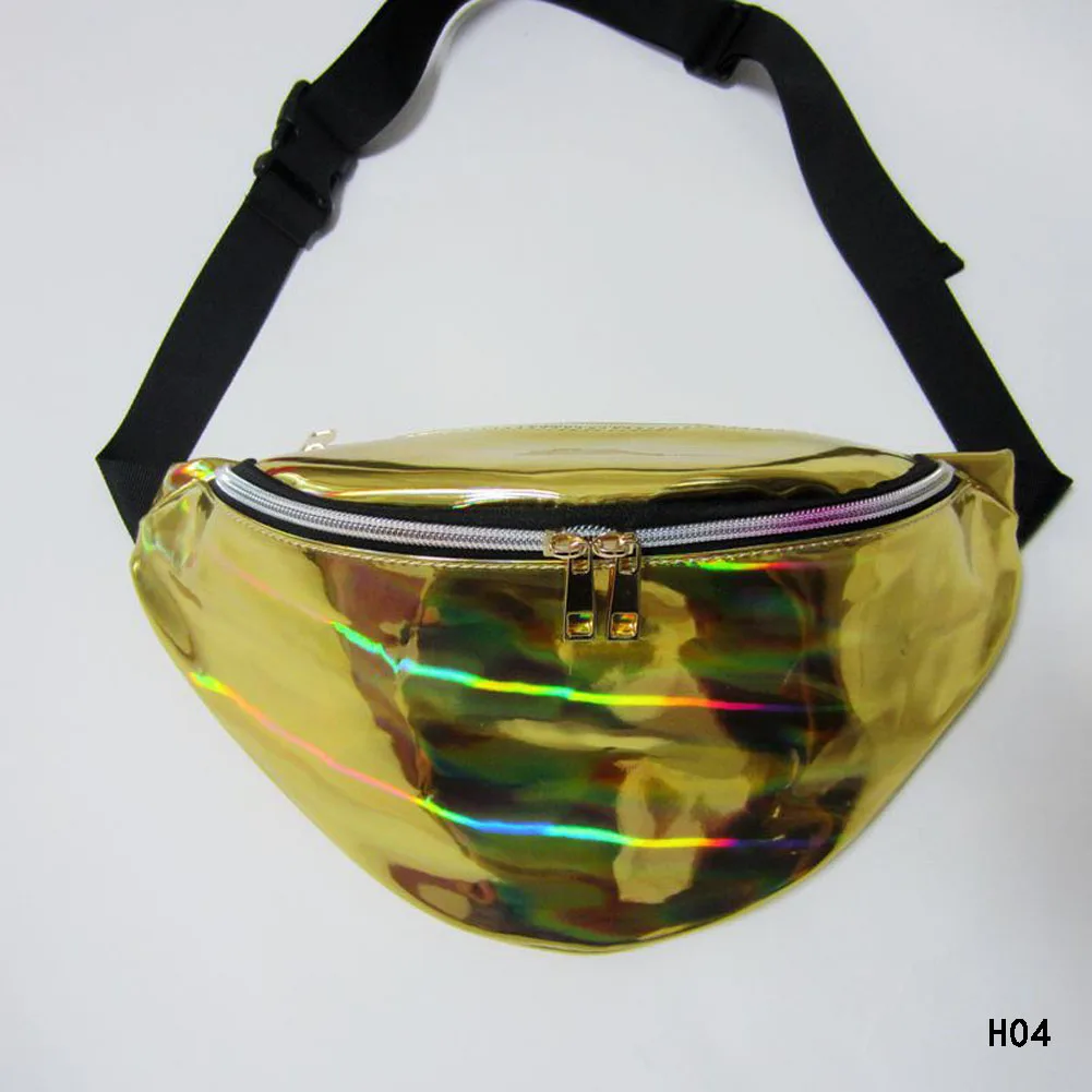 Смешные пакет Для женщин лазерной кошелек прозрачный Светоотражающие грудь талия мешок Для женщин Пояс сумка талии Панк поясная