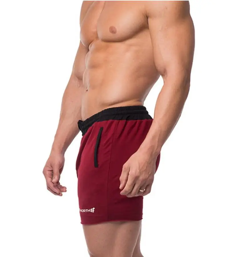 GYMNORTH 2018 мужские шорты, брюки, хлопковые спортивные брюки, шорты для фитнеса, шорты для бега, повседневные спортивные шорты для мужчин, 4 цвета