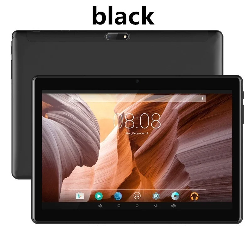 10,1 дюймовый 2.5D экран Android 8,0 3g сеть WiFi планшетный ПК две sim-карты вызов телефон планшет подарки(6G+ 128G/64G/32G) планшет подарки - Комплект: black