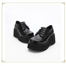 Обувь принцессы в стиле «Лолита»; обувь на заказ; обувь на платформе для студентов; обувь на платформе; обувь для костюмированной вечеринки; обувь на шнуровке; pu9618