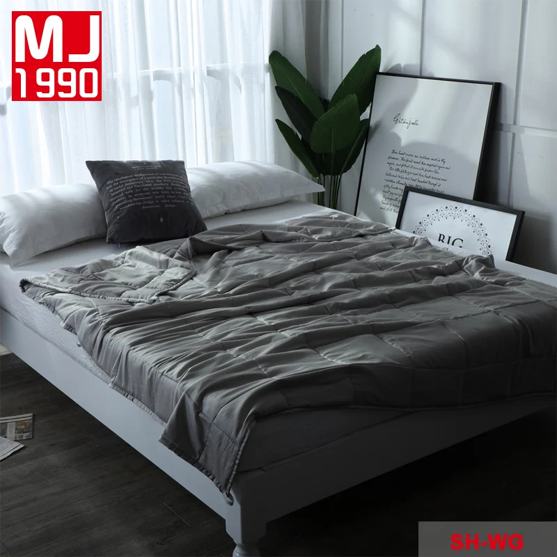 

High Quality Weighted Blanket 100% Cotton Can Relieve Fatigue and Improve Sleep Solid Color Cover American Decompression Quilt
