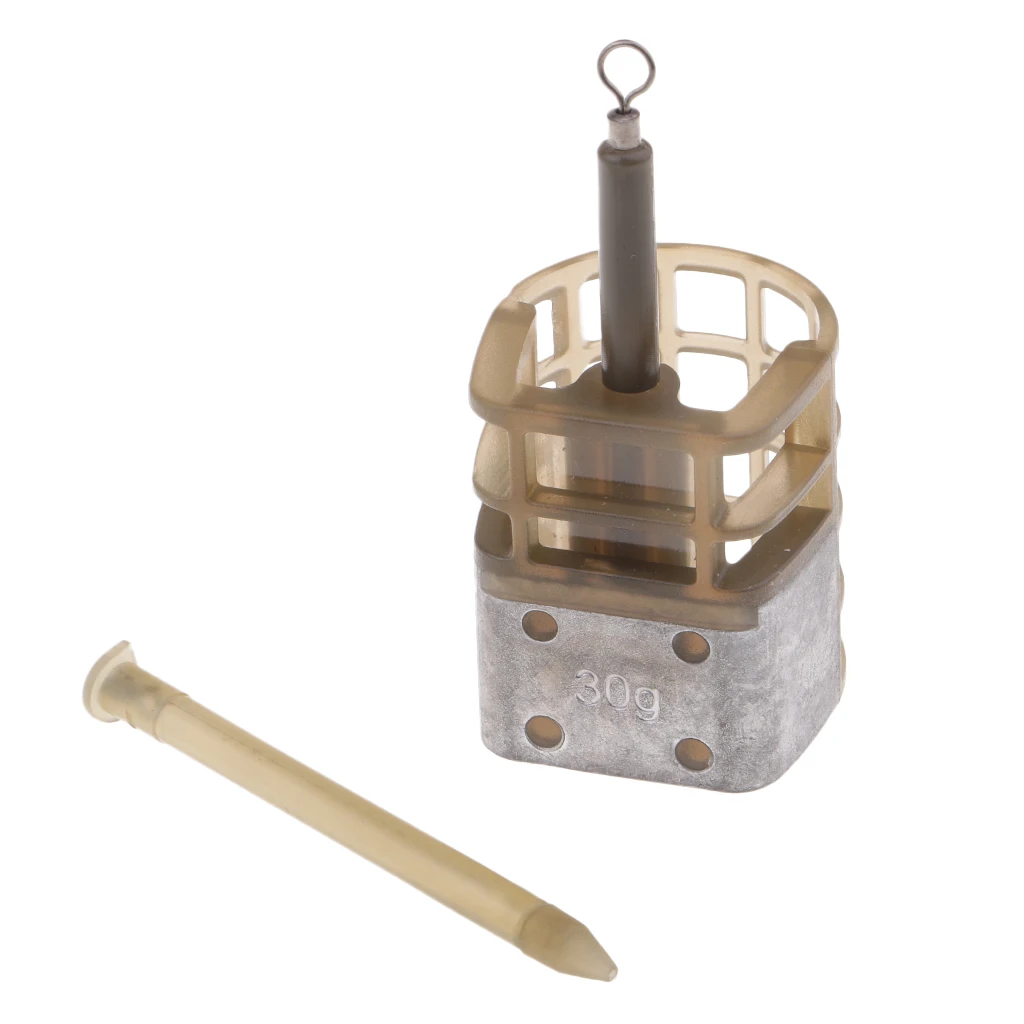 In Line Pellet Feeder Coarse Fishing Feeders Bait Cage Lure Holder Basket Fishing Lure Cage Quick Change Feeder