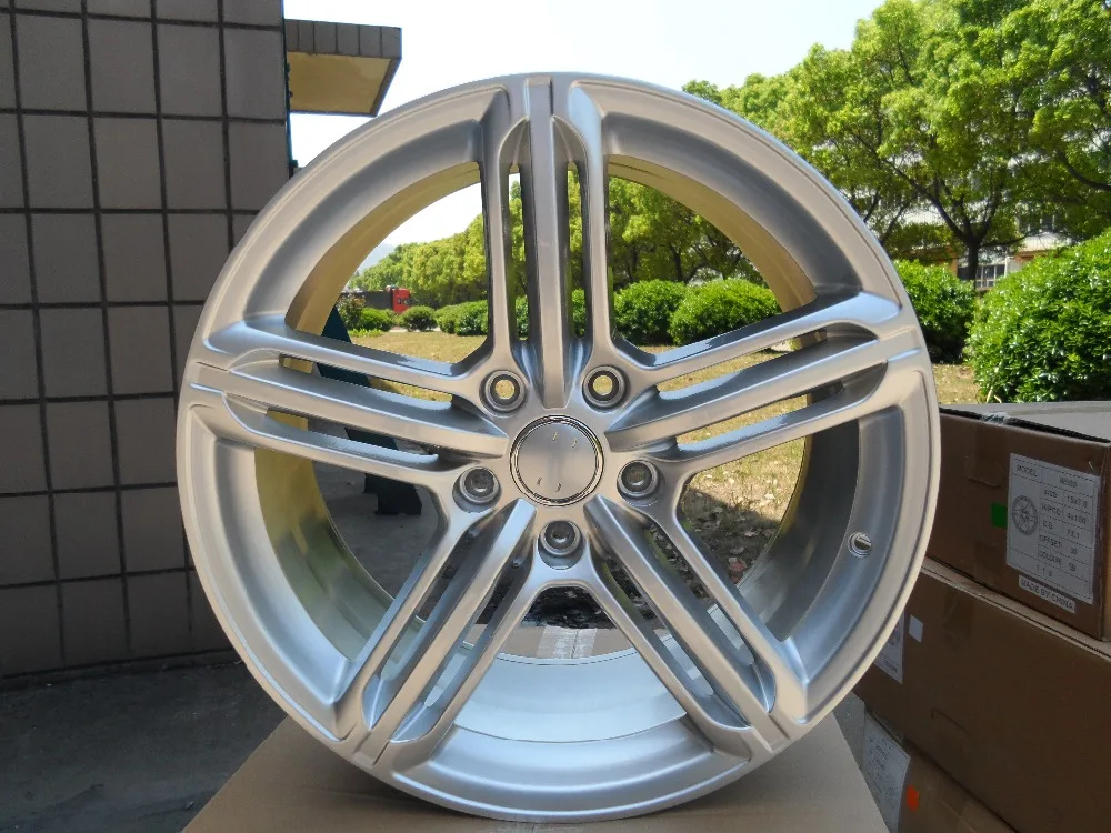 18 &quotОвощечистка RS6 стиль колесные диски Hyper серебро Подходит A3 A4 VW 5x112 GTI Jetta SE
