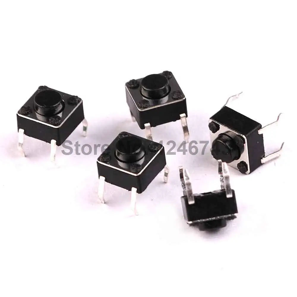 40 шт. SMT 6X6X4.3 (h) мм Тактильные Такт кнопочный микро переключатель|switch micro switch|switch