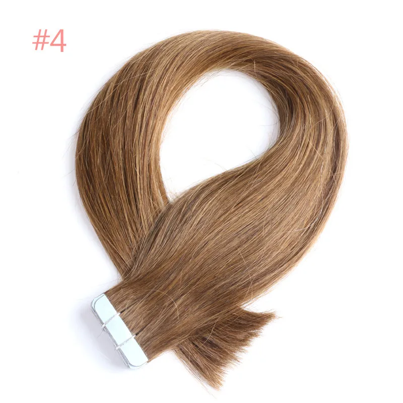 Addbeauty волосы 18 "20" 22 "Remy человеческие волосы для наращивания 2,5 г/стенд 20 шт./упак. цвет # 1b #613 #27 #4 лента для волос Weft 50 г