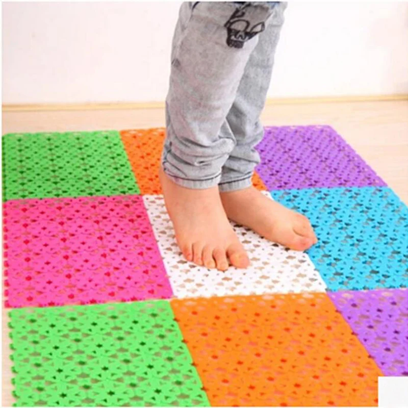 1 шт. 20*30 см DIY Простроченный коврик на пол в ванной душ сердце Впитывающий Коврик кухонные Салфетки сервировочные Нескользящие коврики аксессуары для ванной комнаты