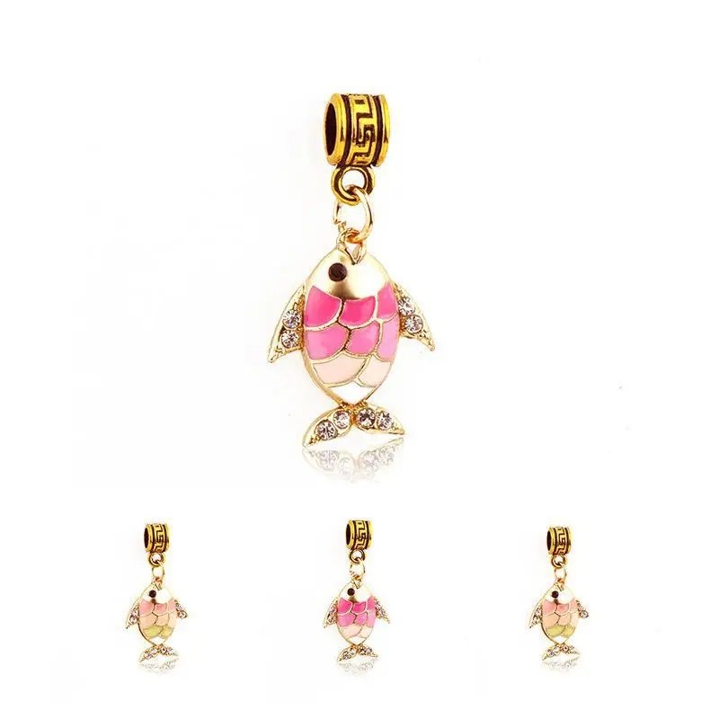 

Lovely cartoon small fish necklace pendant female birthday gift diy pendant a hair manufacturers