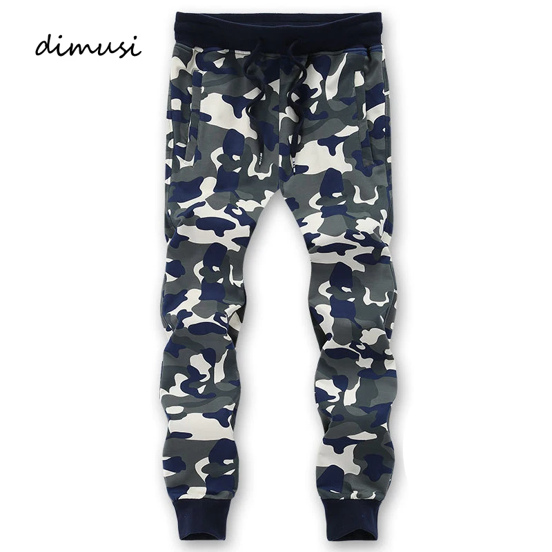 DIMUSI Mens Camouflage Sweatpants Men Cotton Casual Autumn Winter Gyms Pants Male Army Green Camo Joggers 8XL YA674 | Мужская одежда