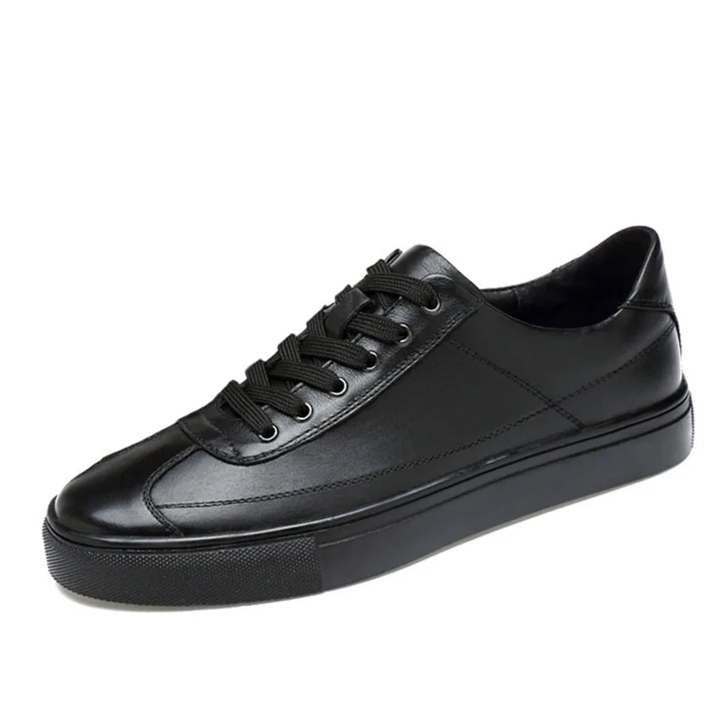 

Men's Skateboarding Shoes Genuine Leather Cowhide Classic Sport Shoes Sneakers Outdoor Jogging Trainers Woman Board White Shoes