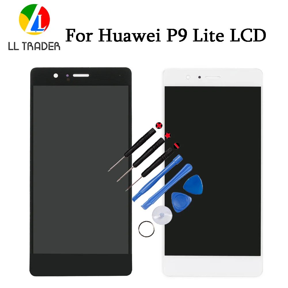 

LL TRADER 100% Tested AAA LCD Display For Huawei P9 Lite LCD Touch Screen Pantalla Replacement Assembly Part Digitizer+Tools