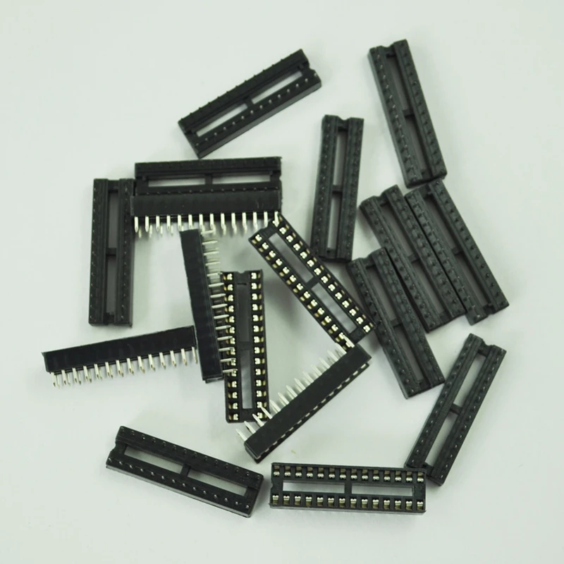 SODIAL(R) 17 шт. x 28 Pin DIP ИС адаптер припоя тип разъем аксессуары электрические адаптеры поддержка дропшиппинг