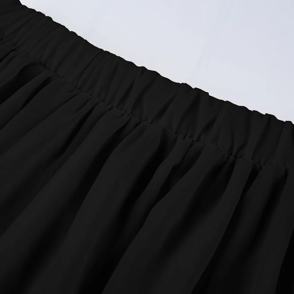 Длинная юбка для Для женщин Дамы Женская юбка из тюля летние, пляжные, в богемном стиле Повседневное макси юбки шифоновые плиссированные юбки faldas mujer moda9L3