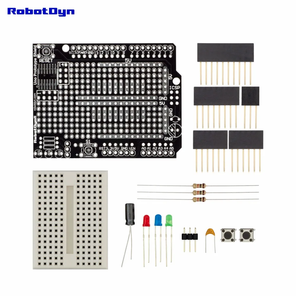 Uno Прототип Щит с мини макетной платой, ProtoShield совместимый для Arduino UNO, Mega 2560, Leonardo, Duemilanove