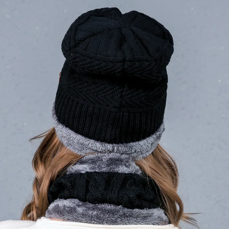 Бренд Nanci si зимний шерстяной лыжный вязаный набор шапки и шарфа головной убор с капюшоном шапка бини маска Балаклава наушники головной убор s для мужчин и женщин