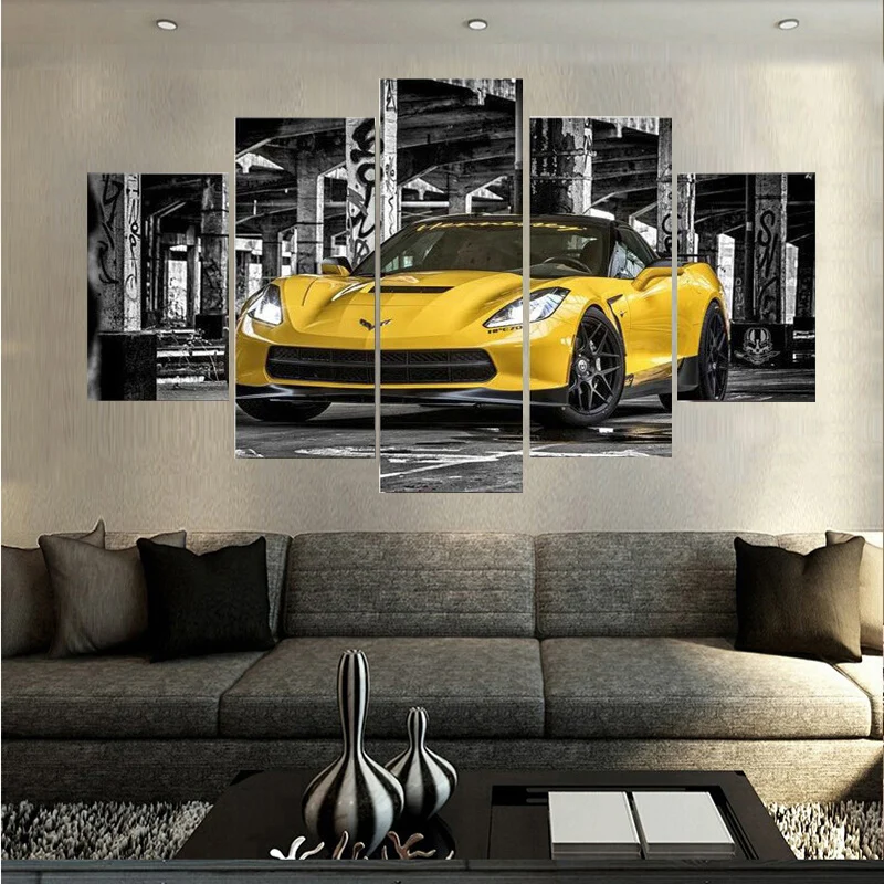 Europe Famous Brand Sports Car Paintings Wall Art Home Decoration