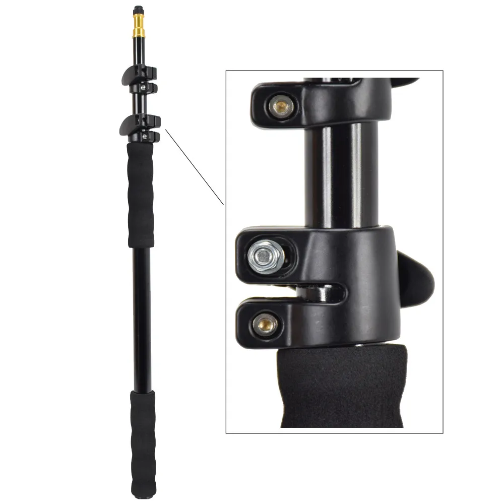 Фото ручной алюминиевый сплав 1/4 &quotGrip 158 см Rig поддержка стержня Flash светильник