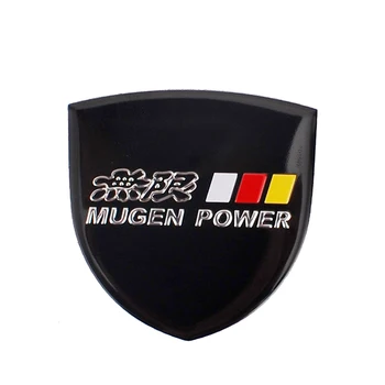 

Car Badge Mugen Logo Label Emblem Accessories for Honda Fit Accord Jazz Civic CRV Crosstour NSX Pilot Odyssey City Insight Jade