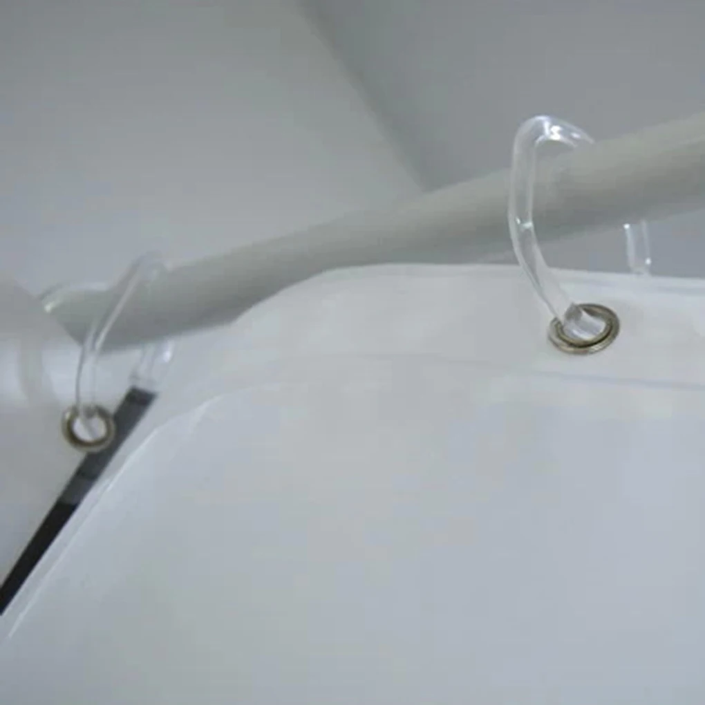 24 шт./компл. гибкие прозрачный C Форма Висит занавески для душа ванная комната шторы s интимные аксессуары крюк