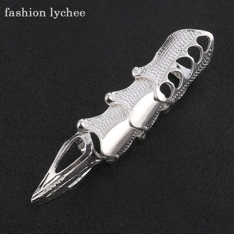 

fashion lychee Gothic Danganronpa Celestia Ludenberg Cosplay Punk Finger Bone Ring For Women Trendy Rings Jewelry