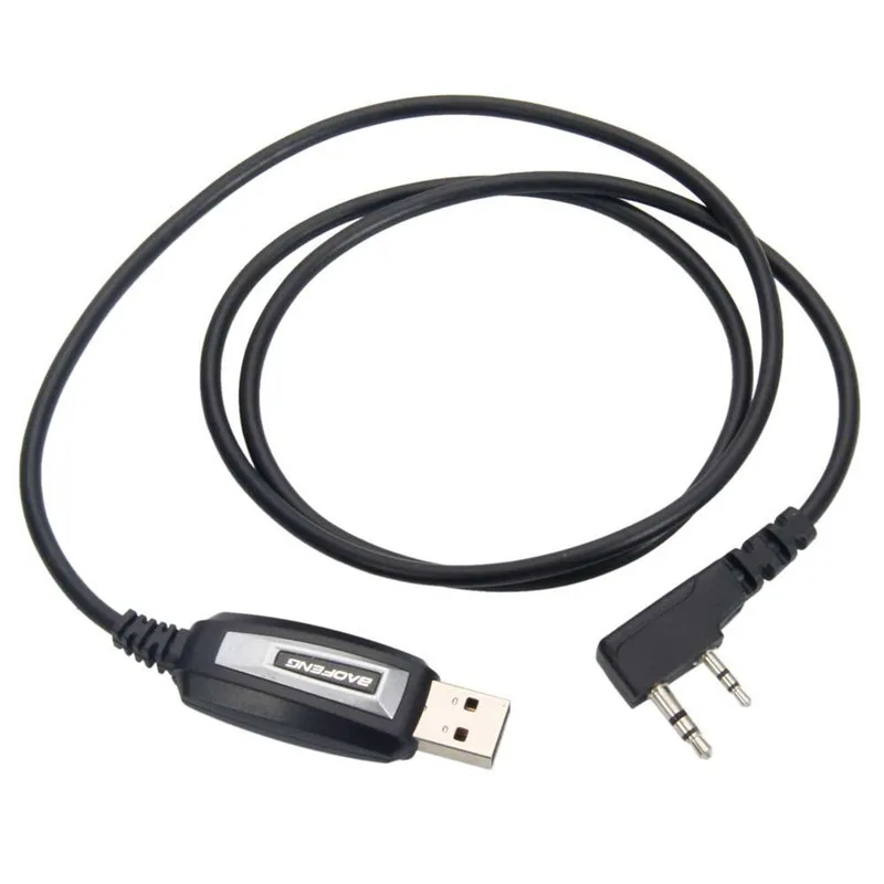 

2Pin Radio USB Programming Cable+ Driver CD For Walkie Talkie Baofeng UV-5RE UV-5R 888S UV-82 Two Way Radio Cable For Win7 Win10