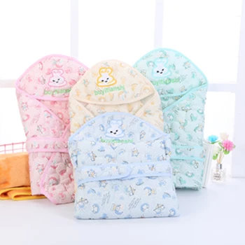 

HAOBABY. Boy and Girl Baby Swaddle Wrap Gauze Cotton Soft Baby Holding Blanket Children's Cotton Quilt Wrapped Blanket Sleepsack
