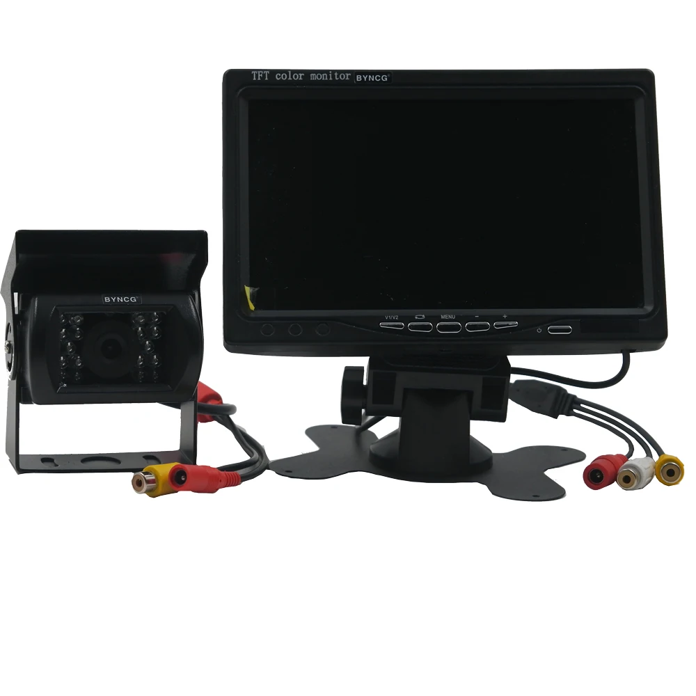 BYNCG 7 дюймов TFT lcd цветной 800*480 автомобильный монитор для камеры наблюдения