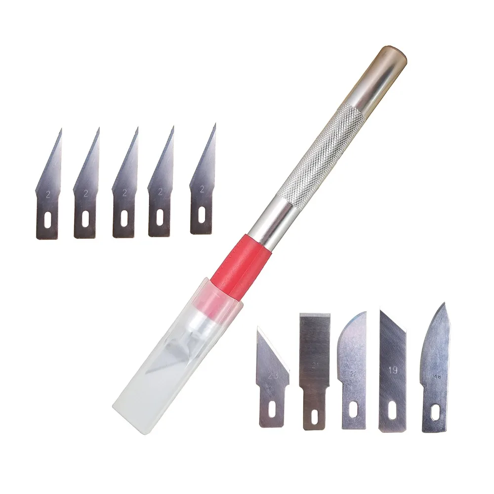 11 Pieces Blades DIY Multi Purpose Carving Tool Aluminum ...