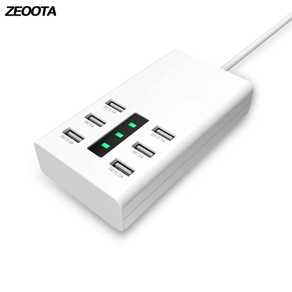 Desktop USB Charger HUB 8 Ports US EU UK US Plug Wall Socket Dock Fast Charging Extension Power Adapter for Cell Phone Tablet