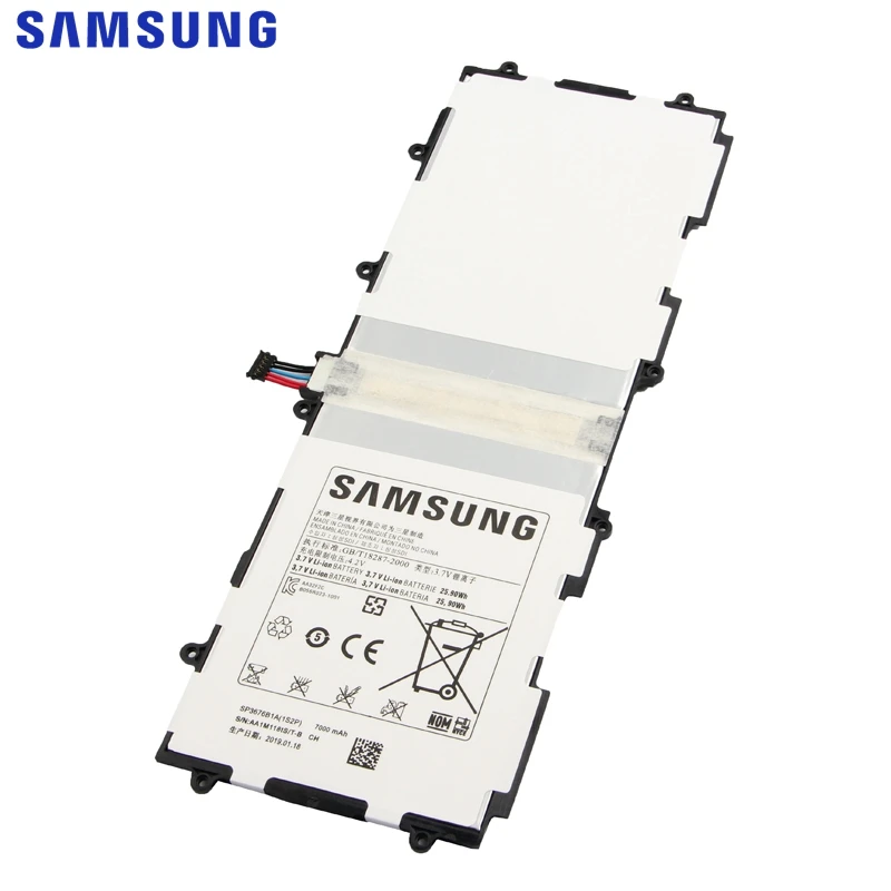 Samsung SP3676B1A Батарея для samsung Galaxy Tab 10,1 S2 10,1 N8000 N8010 N8020 P7510 P7500 P5100 Tab Батарея 7000 мА-ч