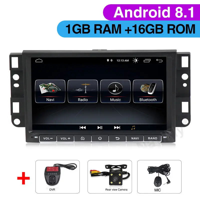 Free shipping Android 9.1 Car Radio Player multimedia for Chevrolet Aveo Epica Captiva Spark Tosca Kalos GPS Navigation WIFI RDS - Цвет: dvd Camera DVR