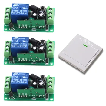 

Smart Home9V 12V 24V Ceiling Lamp Light LED Bulb Remote Control Switch Wireless Wall Pannel Transmitter Input Output RF Receiver