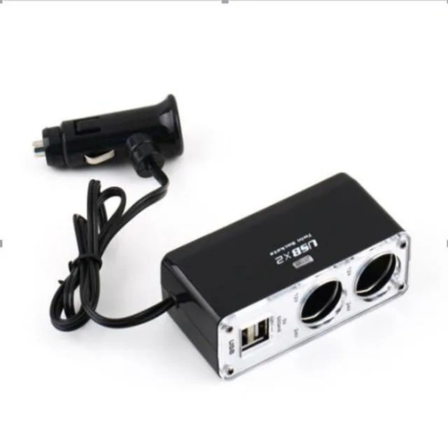 5v 1a Double Usb Port 2 Way Auto Car Cigarette Lighter Socket 5v 1a Double Usb Port 2 Way Auto Car Cigarette Lighter Socket Splitter Charger Plug Adapter Dc 12v New Drop Shipping