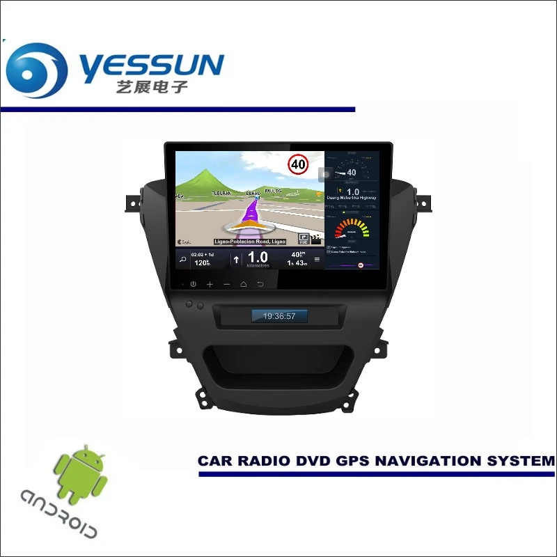 Perfect YESSUN Car Android Player Multimedia For Hyundai Elantra 2013~2015 - Radio Stereo GPS Map Nav Navi ( no CD DVD ) 10.1" HD Screen 1