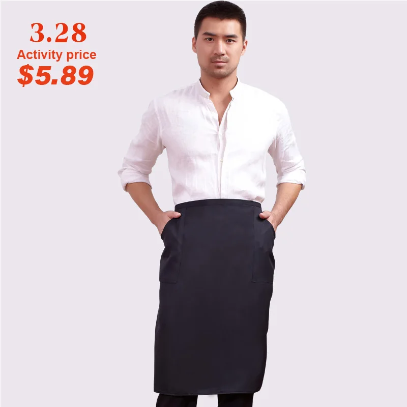 2017 Korean Home Kitchen Waist free shipping Men Apron Short Cooking