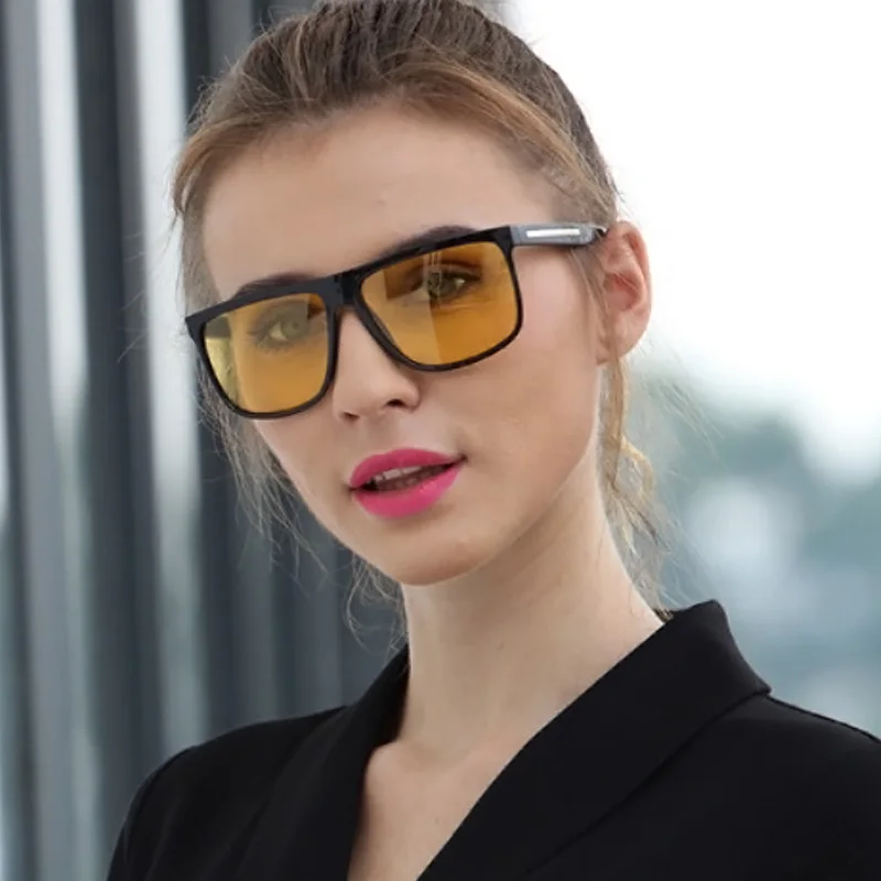 2019 New Night Driving glasses Anti-glare Glasses For Safety Driving Sunglasses Yellow Lens Night Vision Goggles for Drivers