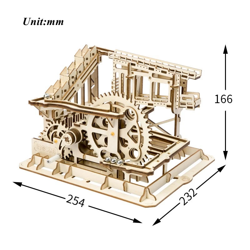 Robotime DIY Cog Coaster Magic Творческий мрамор Run деревянная игра Модель Строительство Наборы сборки игрушка в подарок для детей и взрослых LG502