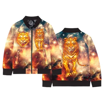 

kids jacket baby boy coat winter/Autumn Fire tiger printing Brand Fashion streetwear Children Coats Kids Outerwear Clothing
