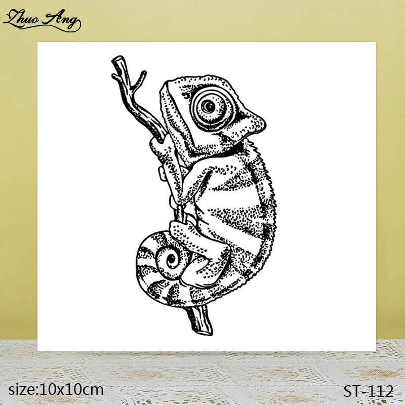 

ZhuoAng Crimson transparent silicone stamp / stamp holding a branch DIY scrapbook / photo album decorative transparent seal
