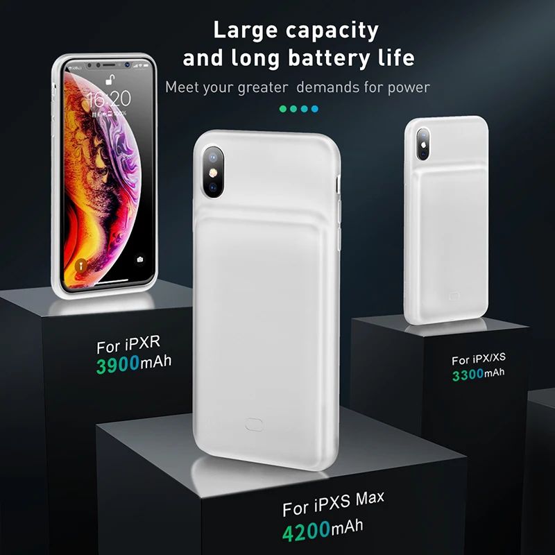 Baseus 3300mAh Power Bank Case Charging For iPhone X/XS XR XS Max Battery Case Charger Case Power Bank Charger Case Mobile Phone