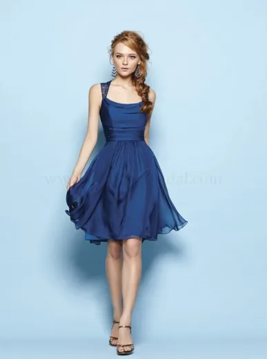 Blue Chiffon Dress