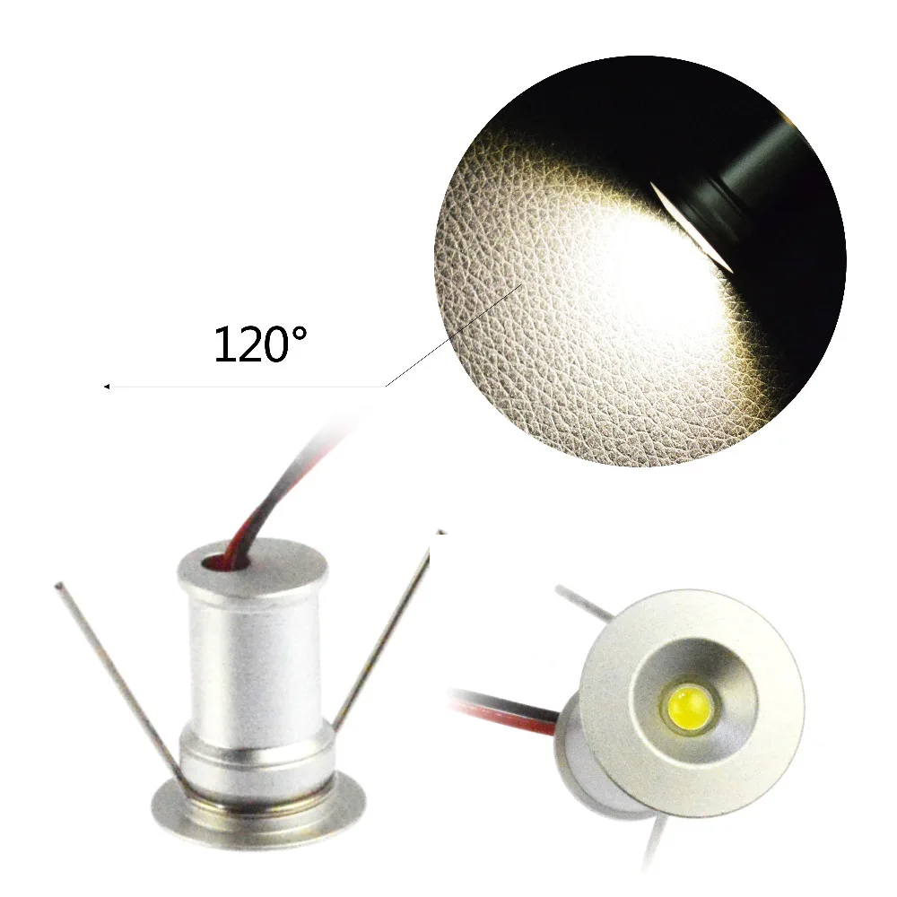 

Small led downlight plafon LED Ceiling Spot Light Lamp Mini Recessed LED Downlight Cabinet Lighting 1W 12V Pot Light Warm White