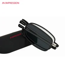 JN IMPRESSION Mini Translation солнцезащитные фотохромные очки для чтения качество складной считыватель складные очки для чтения для женщин и мужчин с чехлом