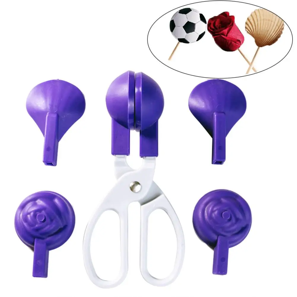 

Cake Mould Football Shell Flower Shape Fondant Decoration Clip Lollipop Maker Cooking Accessories Cake Maker Tool Silicone Mold