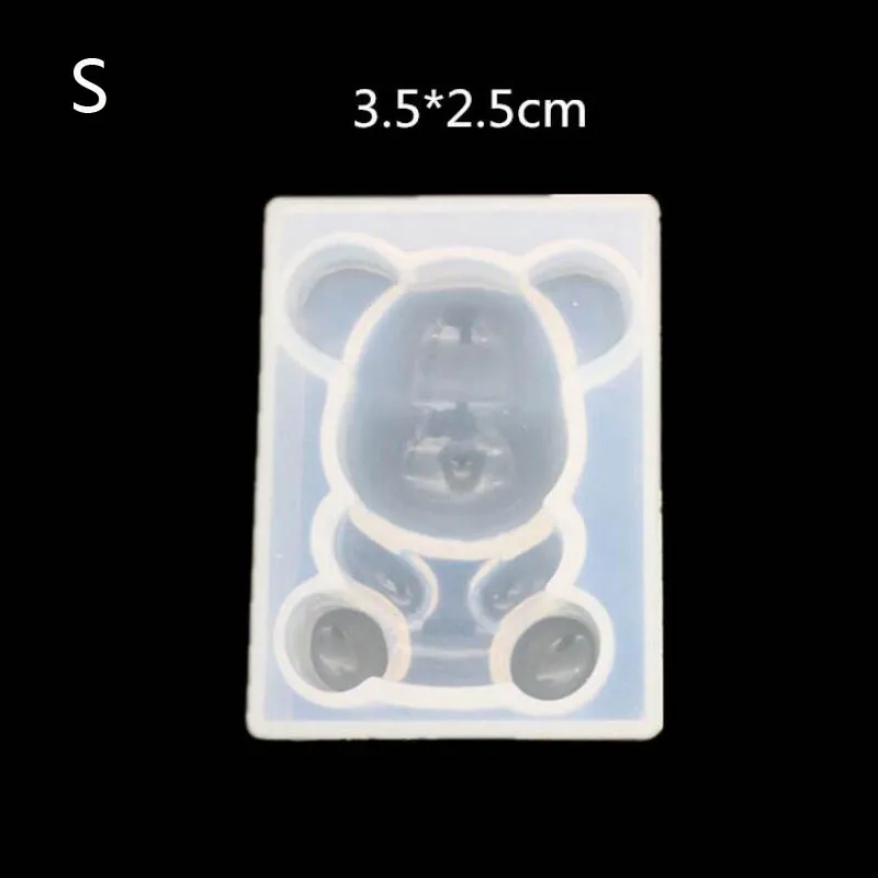 Медведь Силиконовые Expoxy смолы формы для изготовления ювелирных изделий кулон украшения ювелирные изделия делая инструменты