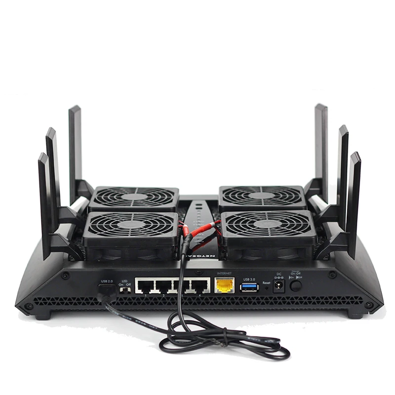 

70mm USB DC 5V ultra-silent cooling fan 2/4 fan combination temperature control rt-ac5300 R7900 R8000 AC5300 router cooler